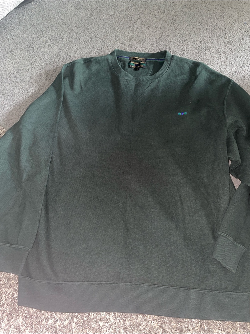 Alexander Julian Men's Dark Green Crewneck Sweatshirt